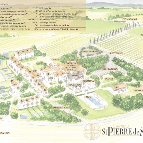 Domaine Saint Pierre de Serjac - Plan général